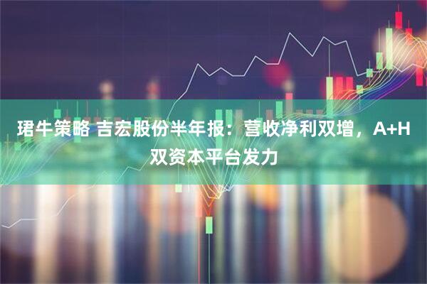 珺牛策略 吉宏股份半年报：营收净利双增，A+H双资本平台发力
